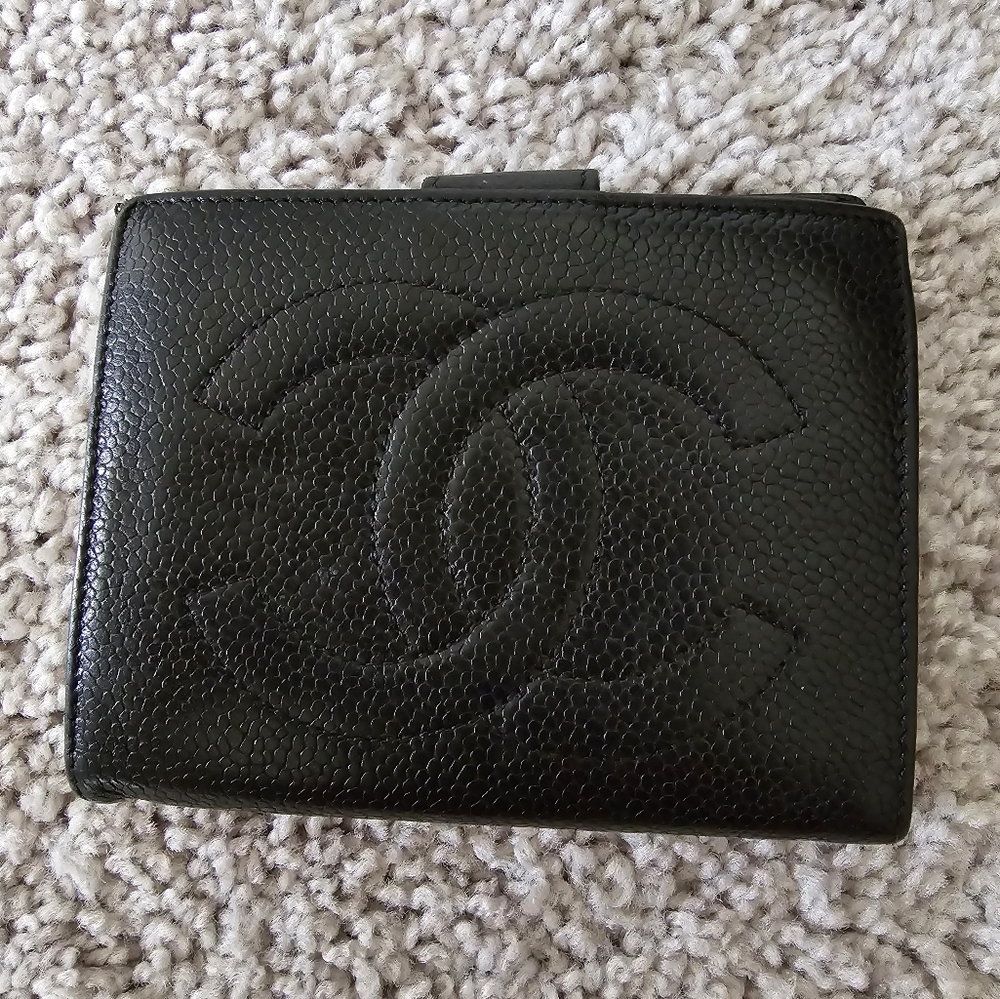 Vintage Chanel black wallet